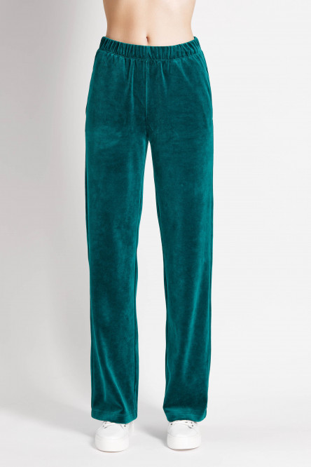 7005-6217 комплект жіночий (блуза та брюки)  з бавовняного велюру фото № 5