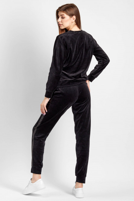7005-6216 комплект жіночий (джемпер та брюки)  з бавовняного велюру фото № 3