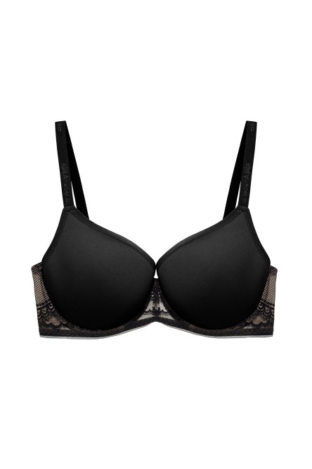Balconette Bras with removable push-up Black. Anabel Arto