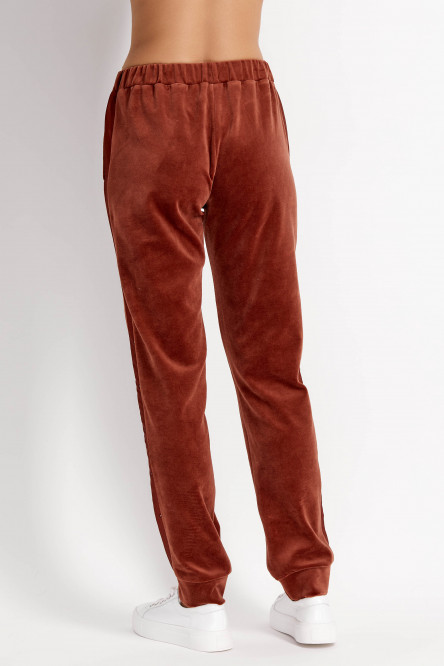 7005-6216 комплект жіночий (джемпер та брюки)  з бавовняного велюру фото № 5