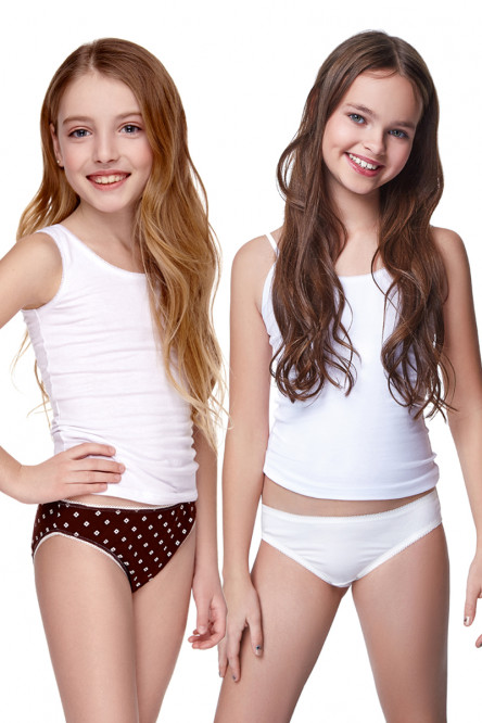 preteen model panties 6609 teen panties for girls (2 item) 03/707 (champ, choc, i ...