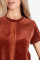 7005-6215 комплект женский (джемпер и шорты) из хлопкового велюра фото № 5