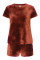 7005-6214 комплект женский (джемпер и шорты) из хлопкового велюра фото № 7