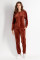 7005-6216 комплект женский (джемпер и брюки) из хлопкового велюра фото № 1