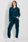 7005-6205 костюм женский (куртка и брюки) из хлопкового велюра фото № 2