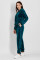7005-6205 костюм женский (куртка и брюки) из хлопкового велюра фото № 1