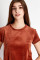 7005-6214 комплект жіночий (джемпер+шорти)  з бавовняного велюру фото № 4